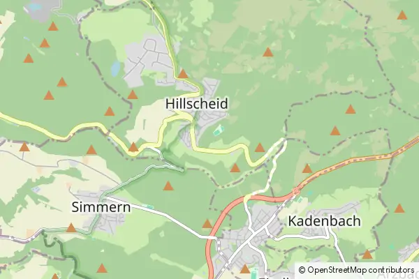 Mapa Hillscheid