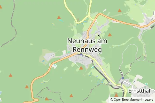 Mapa Neuhaus am Rennweg