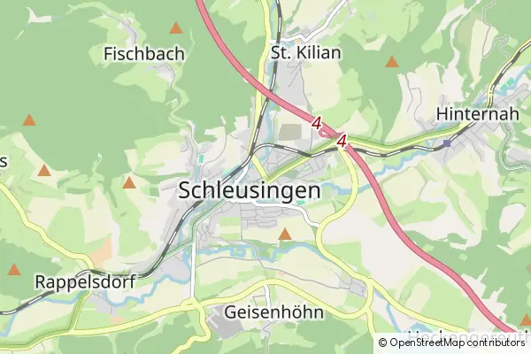 Mapa Schleusingen