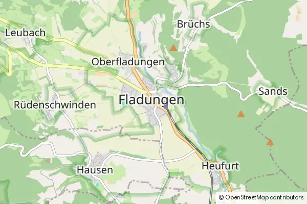 Mapa Fladungen