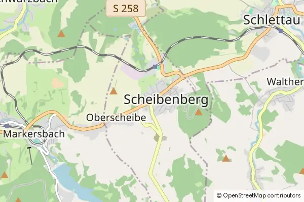 Mapa Scheibenberg