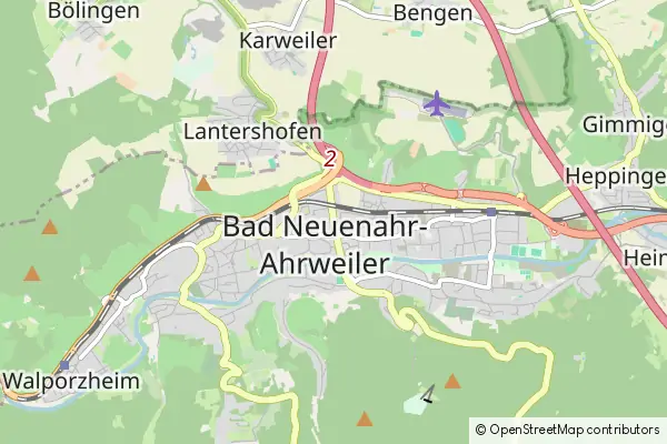 Mapa Bad Neuenahr-Ahrweiler