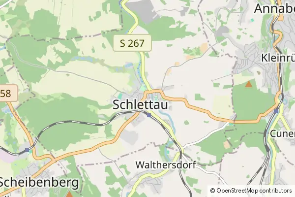 Mapa Schlettau