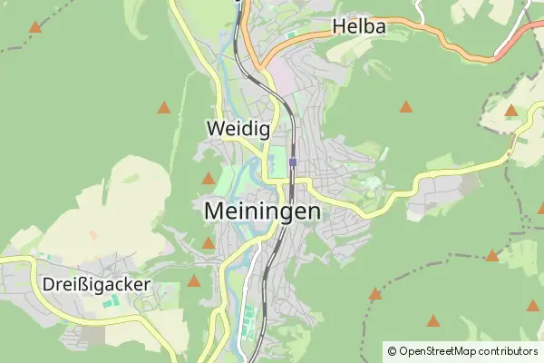 Mapa Meiningen