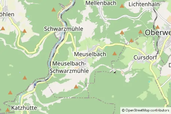 Mapa Meuselbach