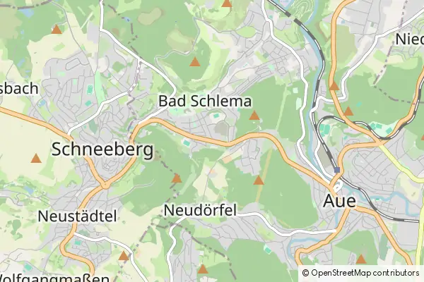 Mapa Bad Schlema