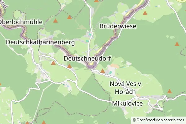 Mapa Deutschneudorf