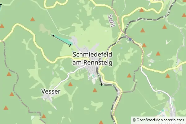 Mapa Schmiedefeld am Rennsteig