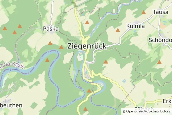 Mapa Ziegenruck