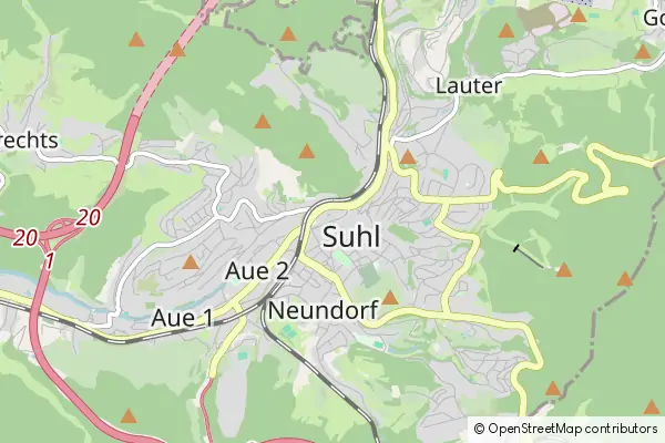 Mapa Suhl