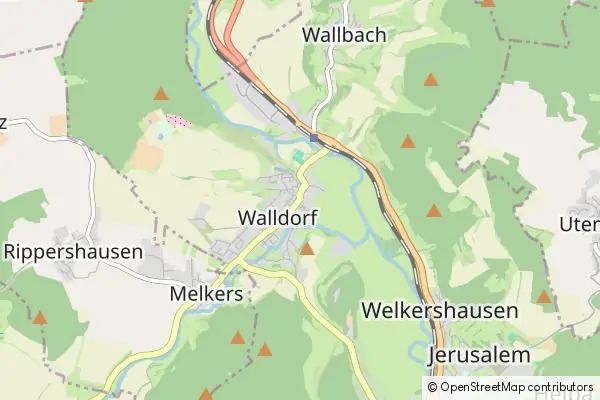 Mapa Walldorf