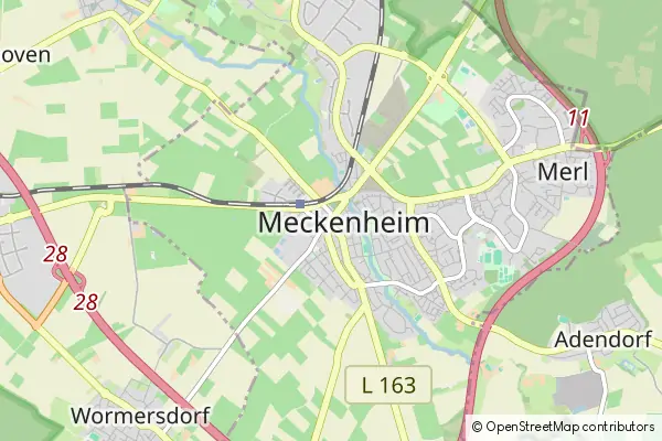 Mapa Meckenheim