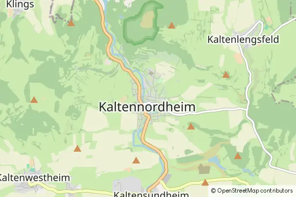 Mapa Kaltennordheim