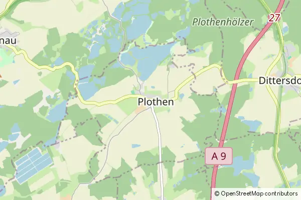 Mapa Plothen