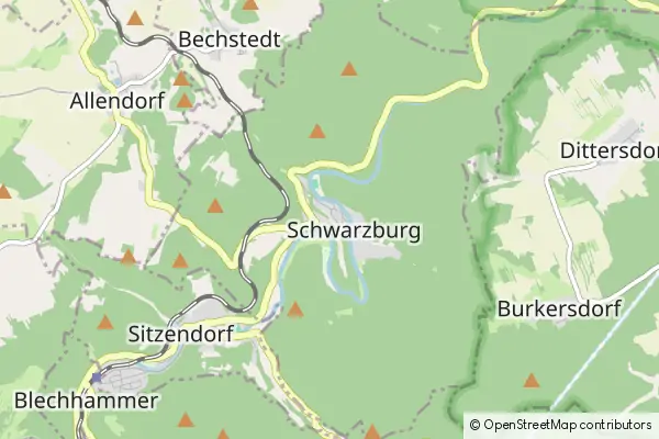 Mapa Schwarzburg