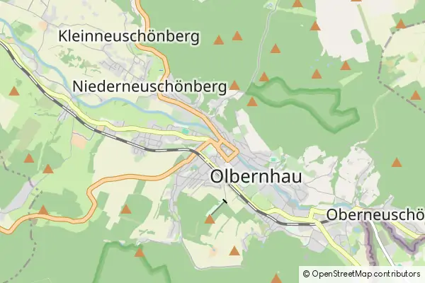 Mapa Olbernhau