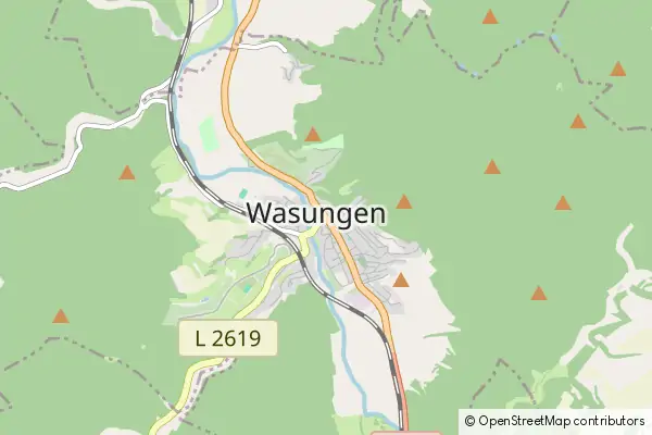 Mapa Wasungen