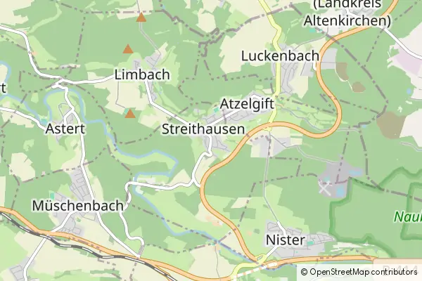 Mapa Streithausen