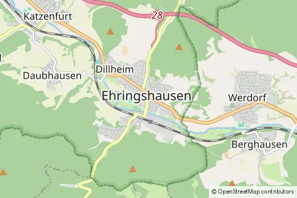 Mapa Ehringshausen