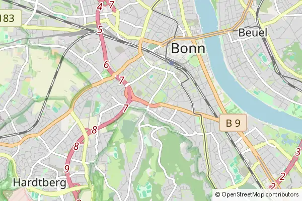 Mapa Poppelsdorf