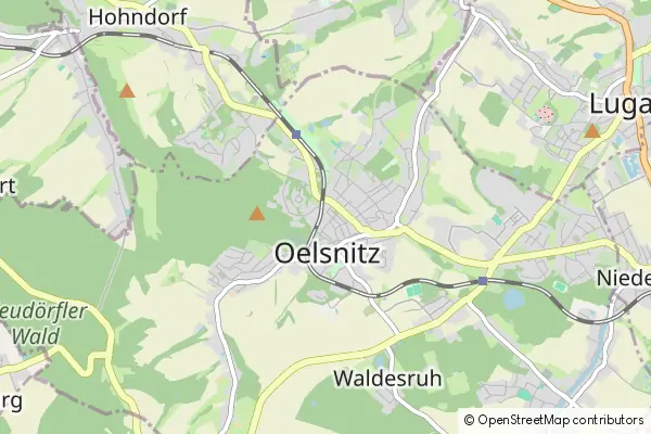 Mapa Oelsnitz/Erzgebirge