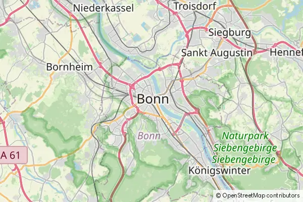 Mapa Bonn