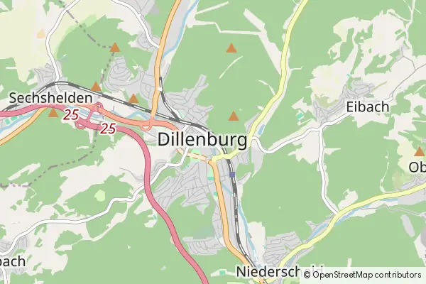 Mapa Dillenburg