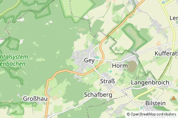 Mapa Huertgenwald