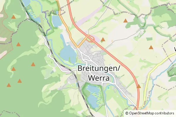 Mapa Breitungen/Werra