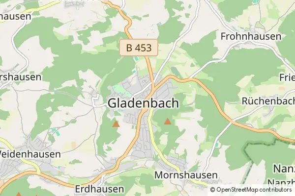 Mapa Gladenbach