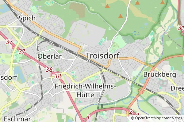 Mapa Troisdorf