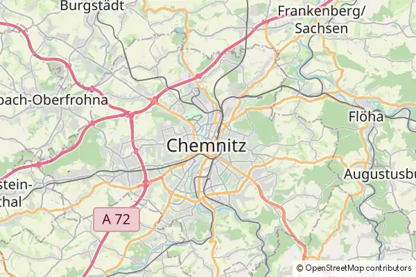 Mapa Chemnitz