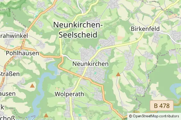 Mapa Neunkirchen-Seelscheid