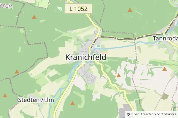 Mapa Kranichfeld