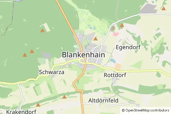 Mapa Blankenhain