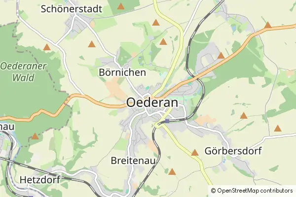 Mapa Oederan