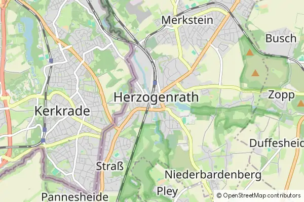 Mapa Herzogenrath