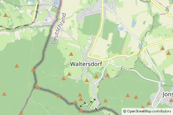 Mapa Waltersdorf