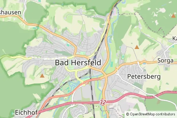 Mapa Bad Hersfeld