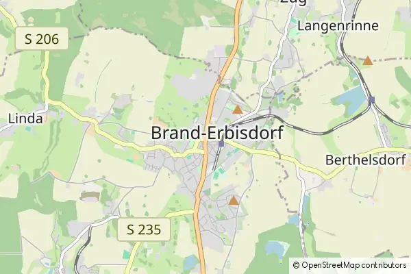 Mapa Brand-Erbisdorf