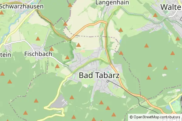 Mapa Tabarz