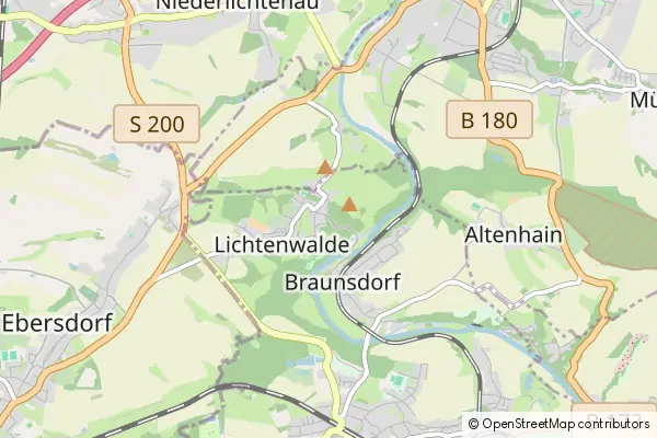 Mapa Lichtenwalde