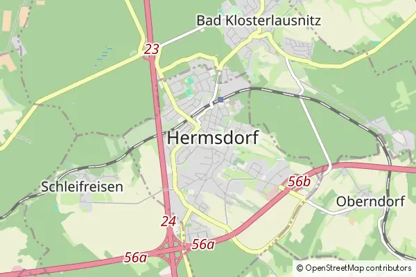 Mapa Hermsdorf