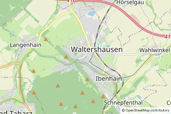 Mapa Waltershausen