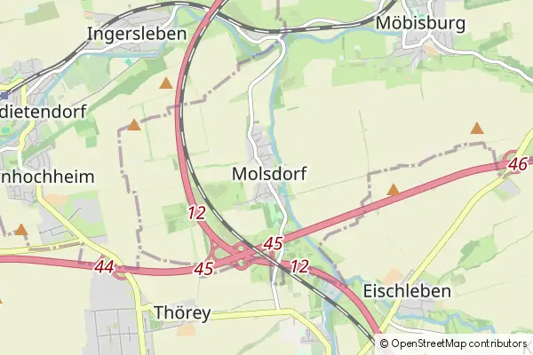 Mapa Molsdorf