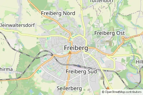 Mapa Freiberg