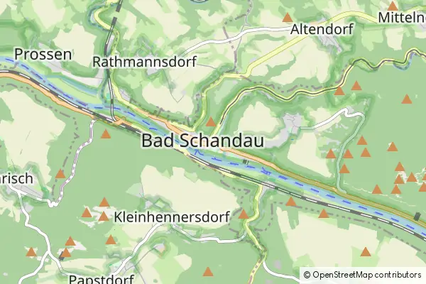 Mapa Bad Schandau