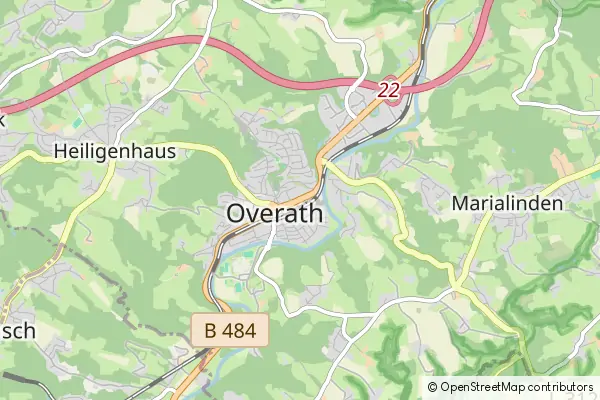 Mapa Overath