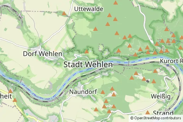 Mapa Stadt Wehlen