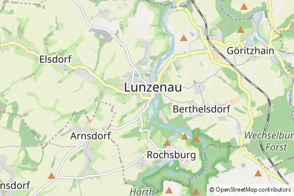 Mapa Lunzenau